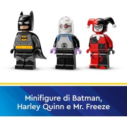LEGO 76274 DC Batman con Batmobile vs. Harley Quinn e Mr. Freeze, Macchina Giocattolo da Costruire del Supereroe della Serie An