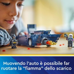 LEGO 76274 DC Batman con Batmobile vs. Harley Quinn e Mr. Freeze, Macchina Giocattolo da Costruire del Supereroe della Serie An