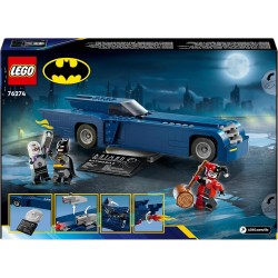 LEGO 76274 DC Batman con Batmobile vs. Harley Quinn e Mr. Freeze, Macchina Giocattolo da Costruire del Supereroe della Serie An