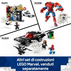 LEGO | 76309 Marvel Spider-Man Contro Muscle Car di Venom - Macchina Giocattolo da Costruire con 3 Minifigure