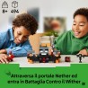 LEGO 21590 Minecraft Battaglia Contro il Wither - Giocattolo Interattivo con Guerriero Crimson, Strider, Cubo di Magma e 2 Figu
