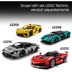 LEGO 42224 Technic Auto Porsche 911 GT3 R REXY AO Racing - Macchina Giocattolo - Kit di Modellismo con Motore a 6 Cilindri, Tra