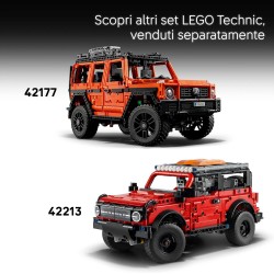 LEGO 42227 Technic SUV Jeep Wrangler Rubicon Giocattolo - Modello di Macchina Fuoristrada con Motore V6, Sterzo e Sospensioni -