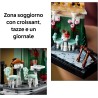 LEGO 10362 Icons Café Francese - Kit Modellismo Fai da Te per Adulti da Collezione - Casa in Miniatura Progettata come Decorazi