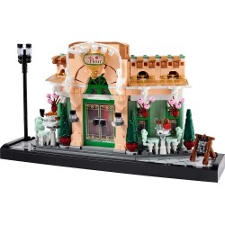 LEGO 10362 Icons Café Francese - Kit Modellismo Fai da Te per Adulti da Collezione - Casa in Miniatura Progettata come Decorazi
