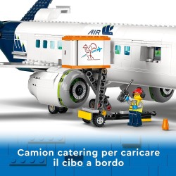 LEGO - 60367 City Aereo Passeggeri, Aeroplano con 9 Minifigure e Veicoli dell  Aeroporto: Autobus, Trattore Aeroportuale, Camio