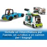 LEGO - 60367 City Aereo Passeggeri, Aeroplano con 9 Minifigure e Veicoli dell  Aeroporto: Autobus, Trattore Aeroportuale, Camio