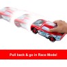 Mattel CARS - HXJ34 Saetta McQueen Corsa Globale Derapa e Sfreccia, veicolo con interruttore e 2 modalità rettilineo e sfreccia