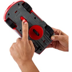 Mattel CARS - HXJ34 Saetta McQueen Corsa Globale Derapa e Sfreccia, veicolo con interruttore e 2 modalità rettilineo e sfreccia