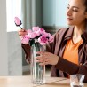 LEGO 10374 Botanicals Bouquet di Rose Rosa - Costruzioni per Adulti di Fiori Finti - Include 12 Rose Artificiali e 4 Rametti di