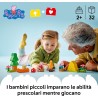 LEGO DUPLO 10452 Peppa Pig Gita in Campeggio con Papà - Giochi Montessori per Bambine e Bambini da 2 Anni - con Tenda, Canoa, F