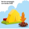LEGO DUPLO 10452 Peppa Pig Gita in Campeggio con Papà - Giochi Montessori per Bambine e Bambini da 2 Anni - con Tenda, Canoa, F