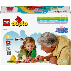 LEGO DUPLO 10452 Peppa Pig Gita in Campeggio con Papà - Giochi Montessori per Bambine e Bambini da 2 Anni - con Tenda, Canoa, F