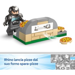 LEGO ǀ 11206 Marvel Spidey sulla Moto Contro Rhino - Motocicletta Giocattolo da Supereroe con 2 Minifigure