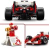 LEGO Icons 11375 Ferrari F2004 e Michael Schumacher - Modello di Auto F1 per Adulti - Set con Motore V10 e Minifigure da Collez
