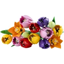 LEGO 11501 Botanicals Bouquet di Tulipani - Idea Regalo Festa della Mamma - Set di Fiori Finti da Costruire per Adulti - 14 Tul