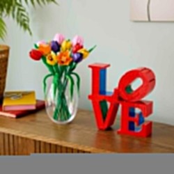 LEGO 11501 Botanicals Bouquet di Tulipani - Idea Regalo Festa della Mamma - Set di Fiori Finti da Costruire per Adulti - 14 Tul