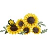 LEGO 11502 Botanicals Bouquet di Girasoli - Set di Fiori Artificiali per Adulti - Girasoli Finti e Steli di Eucalipto per Decor