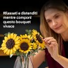 LEGO 11502 Botanicals Bouquet di Girasoli - Set di Fiori Artificiali per Adulti - Girasoli Finti e Steli di Eucalipto per Decor