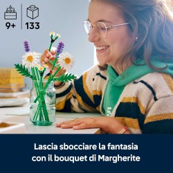 LEGO 11508 Botanicals Margherite - Idea Regalo Festa della Mamma - Bouquet di Fiori Artificiali con Margherite Finte e Lavanda 