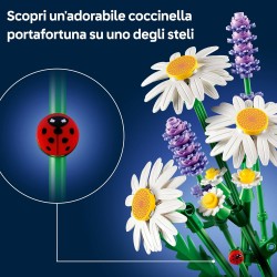 LEGO 11508 Botanicals Margherite - Idea Regalo Festa della Mamma - Bouquet di Fiori Artificiali con Margherite Finte e Lavanda 