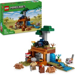 LEGO 21269 Minecraft Spedizione nella Miniera dell’Armadillo - Giocattolo Interattivo con Figure di Ragno della Caverna, Lupo e