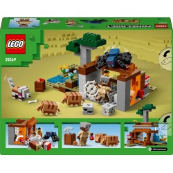LEGO 21269 Minecraft Spedizione nella Miniera dell’Armadillo - Giocattolo Interattivo con Figure di Ragno della Caverna, Lupo e
