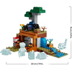 LEGO 21269 Minecraft Spedizione nella Miniera dell’Armadillo - Giocattolo Interattivo con Figure di Ragno della Caverna, Lupo e