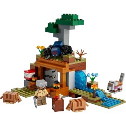 LEGO 21269 Minecraft Spedizione nella Miniera dell’Armadillo - Giocattolo Interattivo con Figure di Ragno della Caverna, Lupo e