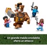 LEGO 21272 Minecraft Magione della Foresta: Ring di Combattimento - Giocattolo Interattivo con i Personaggi di Steve, Baby Zomb