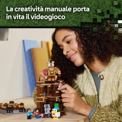 LEGO 21272 Minecraft Magione della Foresta: Ring di Combattimento - Giocattolo Interattivo con i Personaggi di Steve, Baby Zomb