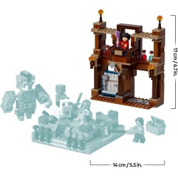 LEGO 21272 Minecraft Magione della Foresta: Ring di Combattimento - Giocattolo Interattivo con i Personaggi di Steve, Baby Zomb