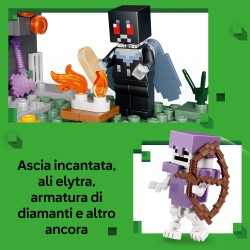LEGO 21586 Minecraft Giardino Pallido - Bioma Giocattolo in Miniatura con Minifigure di Creaking e Mothman, e le Figure di Cree