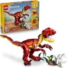 LEGO 31379 Creator 3 in 1 Feroce Dinosauro Giocattolo - Figure di Velociraptor, Stegosauro o Pterosauro con Elementi Scheletro 
