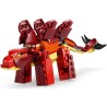 LEGO 31379 Creator 3 in 1 Feroce Dinosauro Giocattolo - Figure di Velociraptor, Stegosauro o Pterosauro con Elementi Scheletro 