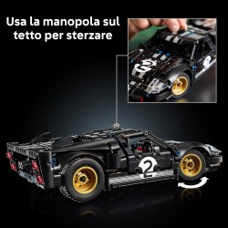 LEGO 42223 Technic Auto da Corsa Ford GT40 MKII 1966 - Kit di Modellismo da Collezione per Adulti - Set di Ingegneria con Motor