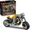 LEGO 42225 Technic Moto Gialla Giocattolo - Modellino da Costruire di Veicolo con Motore a 3 Pistoni - Gioco STEM - Regalo per 
