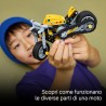 LEGO 42225 Technic Moto Gialla Giocattolo - Modellino da Costruire di Veicolo con Motore a 3 Pistoni - Gioco STEM - Regalo per 