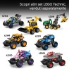 LEGO 42225 Technic Moto Gialla Giocattolo - Modellino da Costruire di Veicolo con Motore a 3 Pistoni - Gioco STEM - Regalo per 