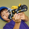 LEGO 42225 Technic Moto Gialla Giocattolo - Modellino da Costruire di Veicolo con Motore a 3 Pistoni - Gioco STEM - Regalo per 