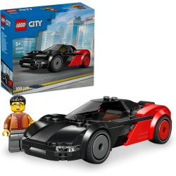 LEGO 60486 City EV Supercar Toy - Race Car Model Kit w/a Driver Minifigure - Fine Motor Skills Building Set - Small Birthday Gi