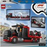 LEGO 60493 City Display Truck F1 con Auto da Corsa Audi F1 Giocattolo - Kit con 3 Minifigure e Funzione di Sollevamento Veicoli