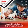 LEGO 60493 City Display Truck F1 con Auto da Corsa Audi F1 Giocattolo - Kit con 3 Minifigure e Funzione di Sollevamento Veicoli
