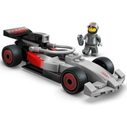 LEGO 60493 City Display Truck F1 con Auto da Corsa Audi F1 Giocattolo - Kit con 3 Minifigure e Funzione di Sollevamento Veicoli