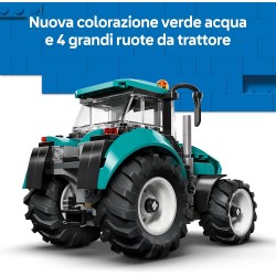 LEGO 60498 City Tractor Toy - Farm Vehicle Model Building Kit with a Farmer Minifigure - Birthday Gift Idea for 6+ Year Old Boy