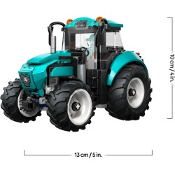 LEGO 60498 City Tractor Toy - Farm Vehicle Model Building Kit with a Farmer Minifigure - Birthday Gift Idea for 6+ Year Old Boy