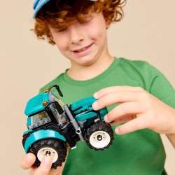 LEGO 60498 City Tractor Toy - Farm Vehicle Model Building Kit with a Farmer Minifigure - Birthday Gift Idea for 6+ Year Old Boy
