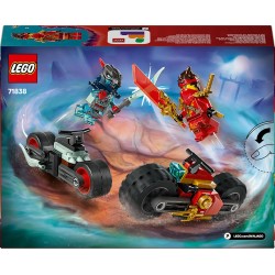 LEGO 71838 NINJAGO Gara di Velocità sulla Moto di Kai - Set Ninja con 2 Motociclette Giocattolo con Ruote Mobili, 2 Minifigure 