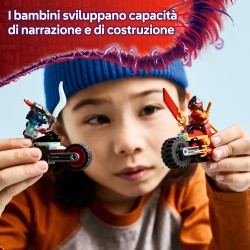 LEGO 71838 NINJAGO Gara di Velocità sulla Moto di Kai - Set Ninja con 2 Motociclette Giocattolo con Ruote Mobili, 2 Minifigure 