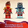 LEGO 71838 NINJAGO Gara di Velocità sulla Moto di Kai - Set Ninja con 2 Motociclette Giocattolo con Ruote Mobili, 2 Minifigure 